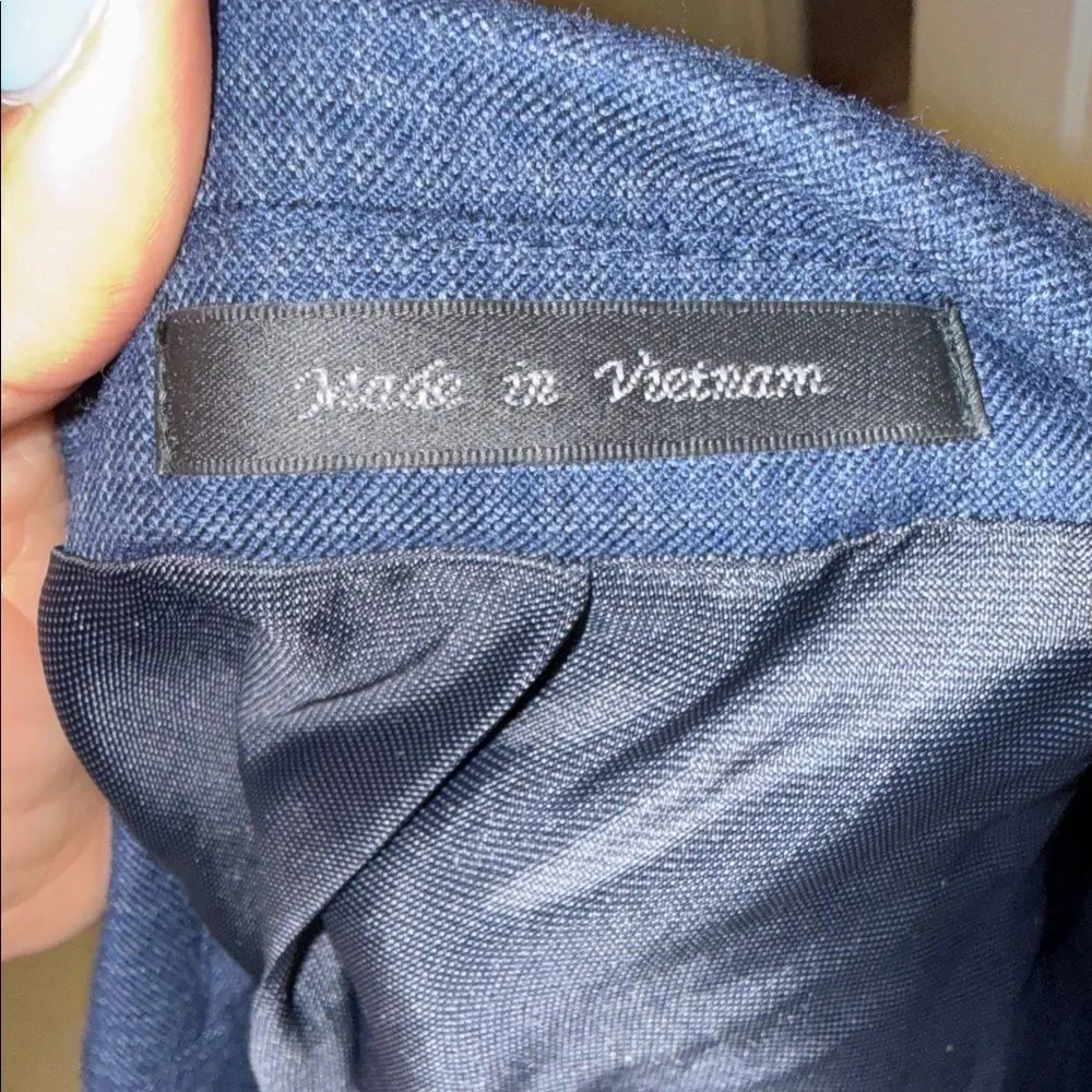 Michael Kors Men's Navy Patterned Sport Coat
